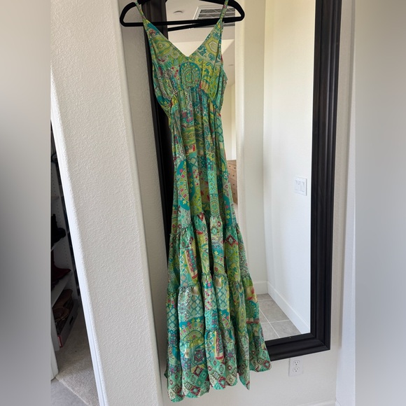 Rhea Dresses & Skirts - Rhea Costa Vibrant Green Maxi Dress